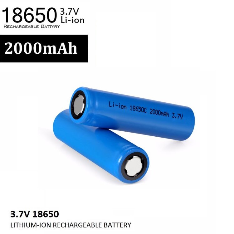 18650 battery 2000mah on sale 3.7 volt